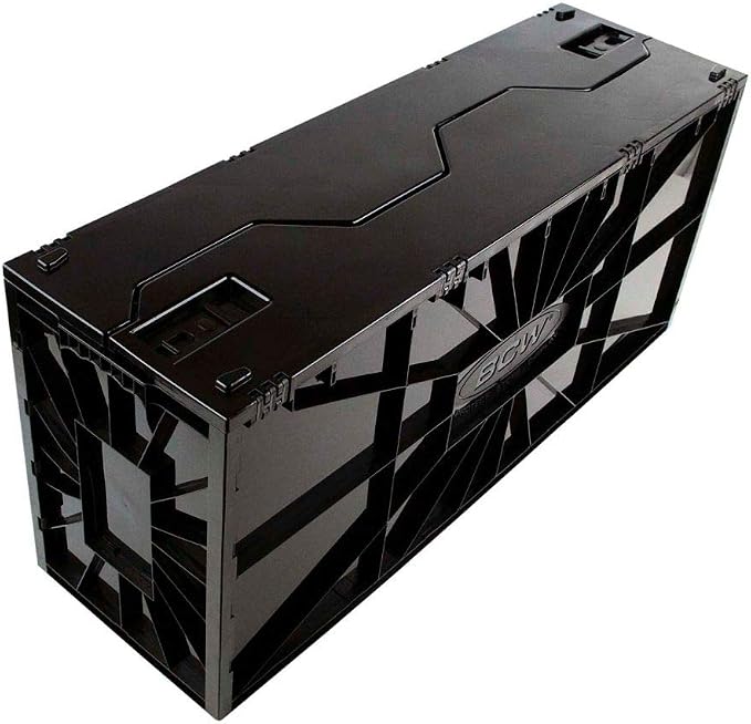 BCW Long Comic Book Bin - 1 Pack | Heavy Duty Comic Book Storage Box | Stackable Comic Bin Organizer for 300 Comics Each | Acid-Free Plastic Comic Book Box with Divider & Label Slot