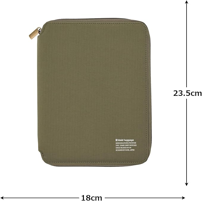 Kleid 8553-02 Notebook Case, A5 Stand Carry Note Case, Olive