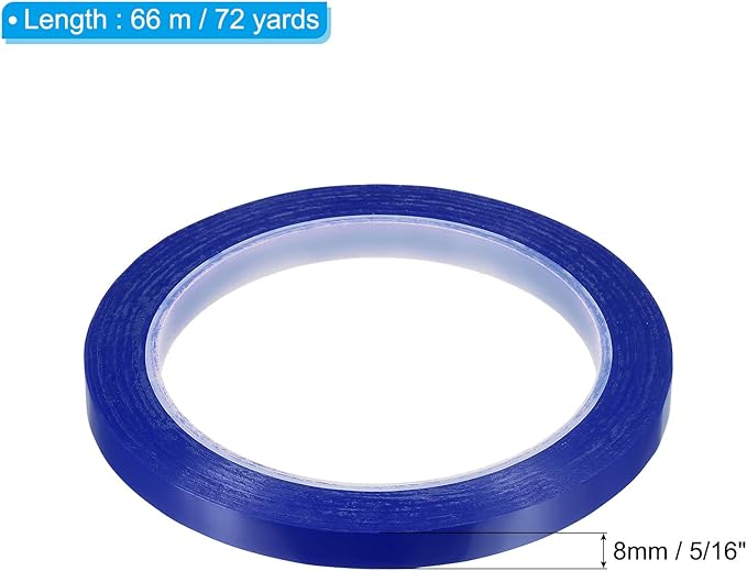 PATIKIL 5/16" Whiteboard Tape, 6 Pack Thin Dry Erase Tape for Graphic Chart Marking DIY Art, Blue