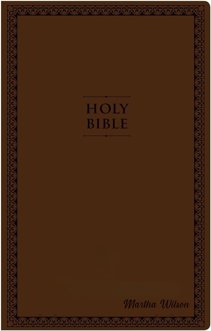 Personalized NIV Holy Bible Custom Engraved | Includes Name on Lower Right Corner of Faux Leather Cover | Custom Gift for Christian & Religious Celebrations (Brown | Medium Print, NIV)