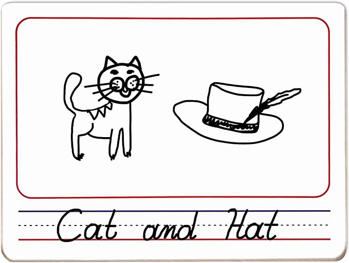 10 Pack Double Sided Whiteboards 9”x12” Story Lined Dry Erase Boards for Kids Writing Board Age 3-5 Practice Drawing Small White Board Teacher Elementary Grade 1 Kindergarten Preschool + Erasers