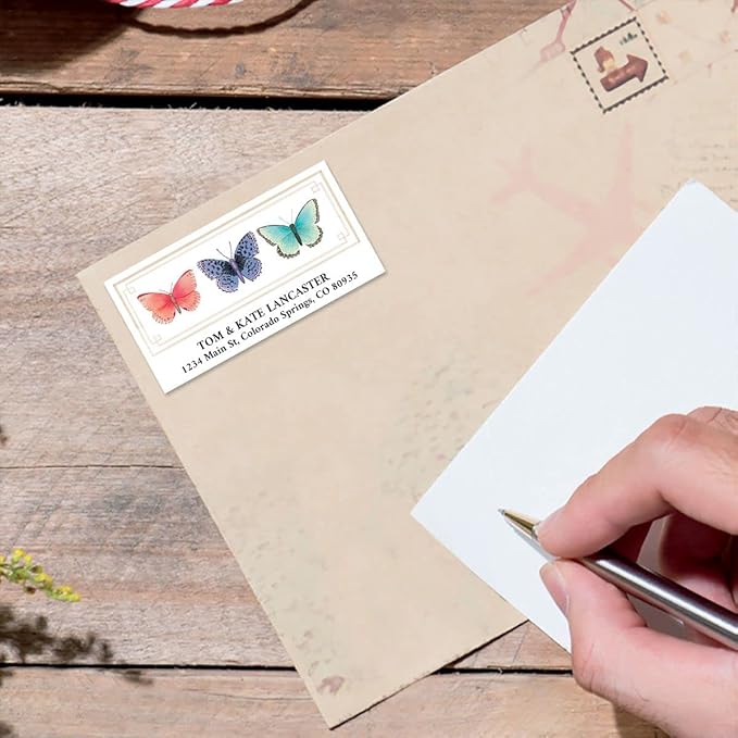 Colorful Images Millennial Garden Return Address Mailing Labels, Personalize with Name & Addresses, Set of 144 Self Adhesive, Easy Peel Flat Label Sheets, 1-1/8" x 2-1/4", 1 Design