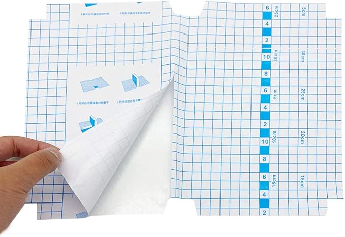 EULANT Pack of 10 Quality Clear Self Adhesive Book Covering Film with Diamond Pattern, Sticky Plastic Film Books Covers,16K Size for Books at 19.5x26cm …