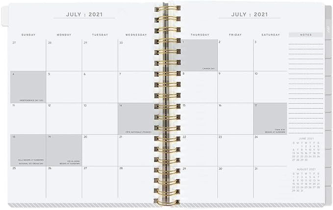 Graphique Designer Planners - 18-Month Dated Calendar - Polka Dot Tan Mini Personal Planner - Monthly & Weekly Agenda, Notes, & Stickers - For School, Work, or Home - Jul 2021-Dec 2022 (6" x 8")