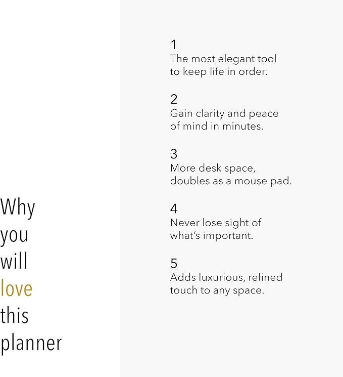Pinesman - Elegant To Do List Notepad with Mouse Pad Feature, 11.22" x 7.87", 50 Tear-Off Sheets, Gold Foiled, Daily Planning, Eco-friendly To Do List Planner, FSC™ Certified To Do List Notebook for Work