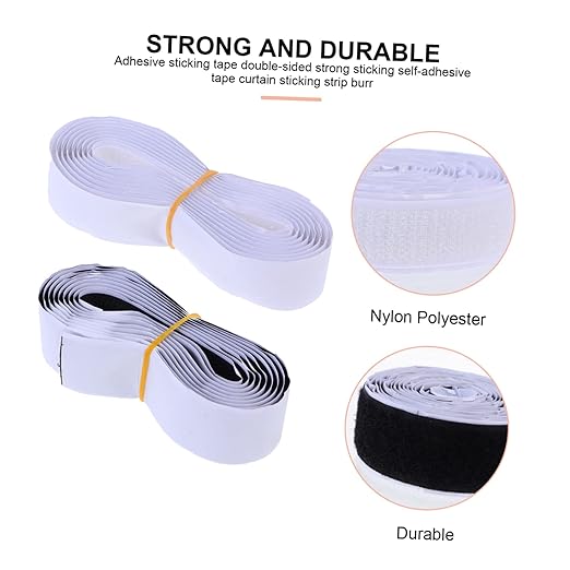 OSALADI 4set Self-Adhesive Strips Home Organizing Tape Double-Sided Sticky Adhesive Strips for Daily Use Strong Hold Easy to Apply