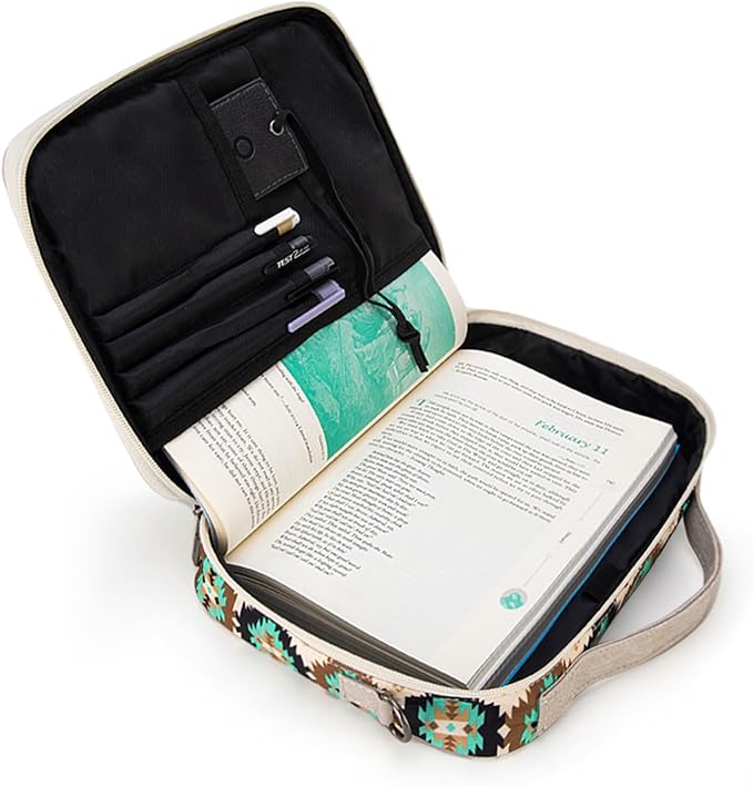 Montana West Bible Covers for Women Men with Leather Bookmark Carrying Book Case Church Bag Outdoor Protective