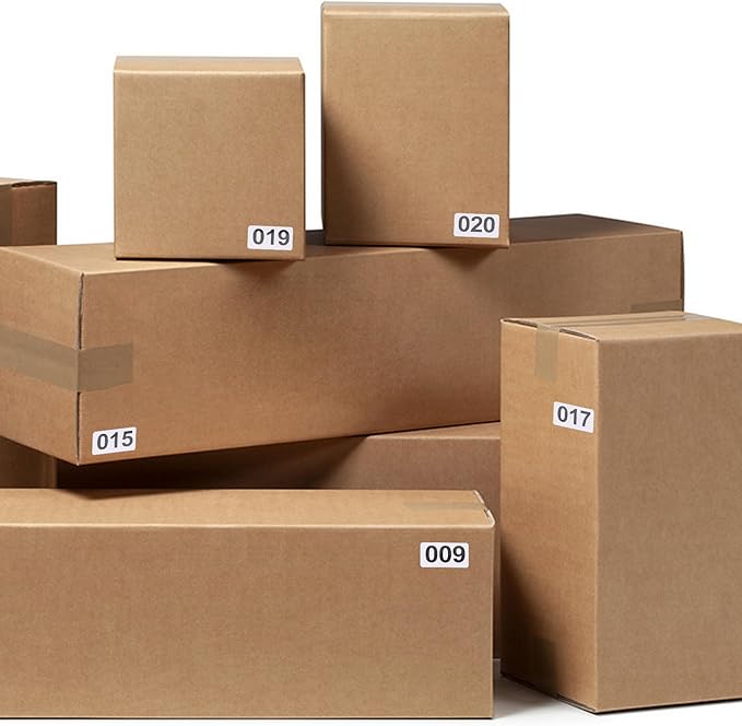 1 Roll Consecutively Numbered Labels, 1-1000 Self-Adhesive Inventory Numbered Sticker for Inventory Management and Storage Solutions
