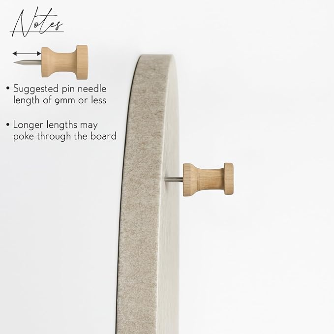 Orelle Fluted Arch Felt Bulletin Board (Beige, 23 x 31)