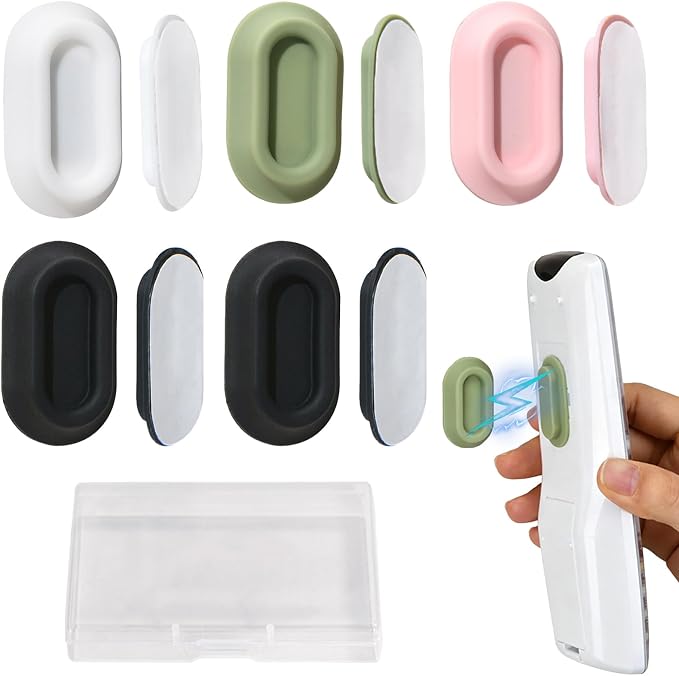 Remote Control Holder Wall Mount, 5 Pcs Drill-Free Magnetic Remote Control Holder for TV Fan Air Conditioner Remotes RV Storage and Organization (Multicolored)