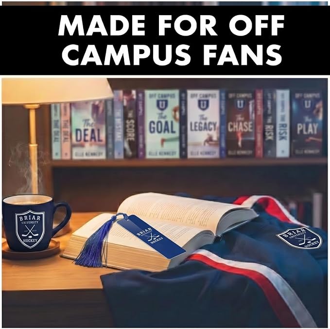 AICase for Off Campus Series Merch Double-Sided Inspired Bookmark, for Briar U University Garrett Graham Jersey Metal Bookmarks Gifts Accessories Stuff Merchandise for Fans Women Men Book Lovers