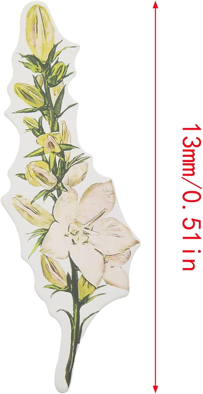 2 Boxes/60 PCS Colorful Flower Bookmark Flower-Shaped Bookmarks Paper Bookmarks for Book Lovers Men Women and Students 30 Styles