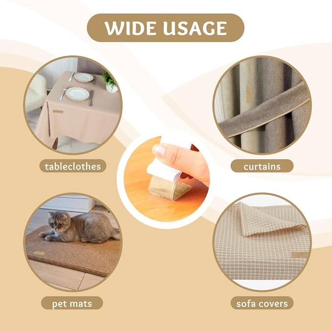 2 inch Beige Hook and Loop Tape 10 Yd Self Adhesive Tape Sticky Back Heavy Duty Fastener Ideal for Window Fixing Net Carpets DIY Project Handmade Craft Home Office