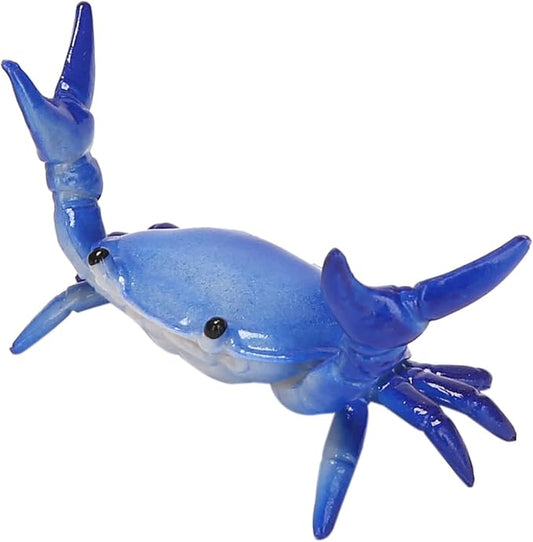 Dark Blue Funny Crab Pen Holder, Weightlifting Crab Desk Stand Bracket Storage Rack for Storage Office Display ncil Holders and Holders Decorations, Desk Accessories and Workspace Organizers