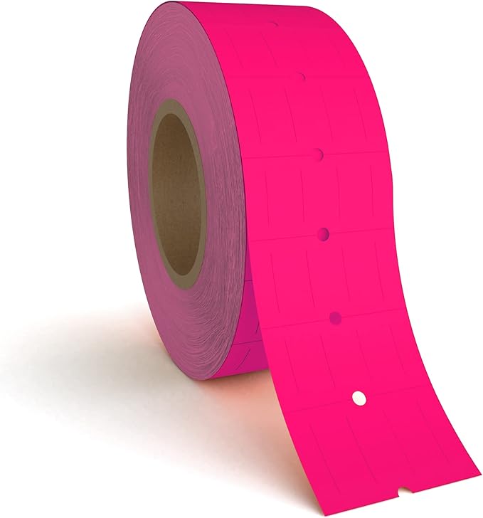 Labels to fit: Motex MX5500, Towa GS Series,Halmark Model H, Kenco 18-8,000 Labels by Kenco (Fluorescent Pink)