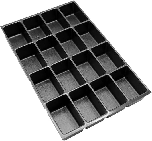 Bisley MultiDrawer Cabinet Insert Trays, 16-Section Insert, 2" Depth, Optimize Your Cabinet Drawers