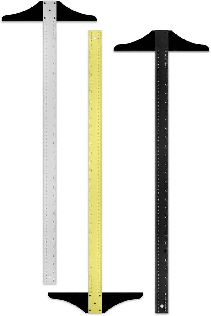 Alumicolor 30-inch Standard Aluminum T-Square for Art Framing & Drafting, Gold