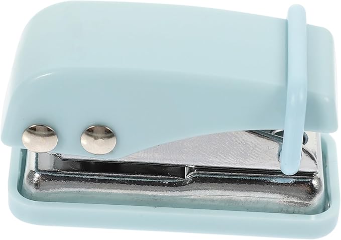 Gadpiparty Mini Hole Puncher for Office Supplies Small Portable Stapler for Students Compact Single Hole Puncher Essential School and Office Stationery