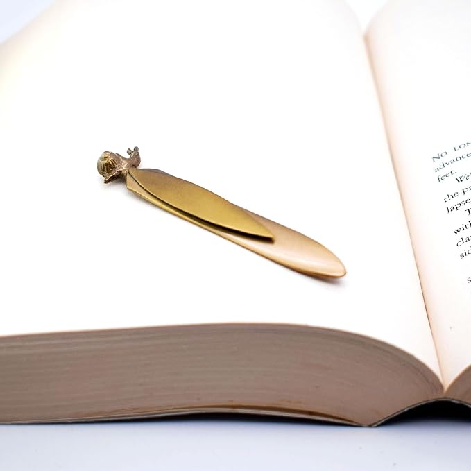 BLBMH Metal Bookmarks Birthday Gifts Unique Valentine's Day Teacher Appreciation Gifts for Women Men Readers Book Lovers - Snail