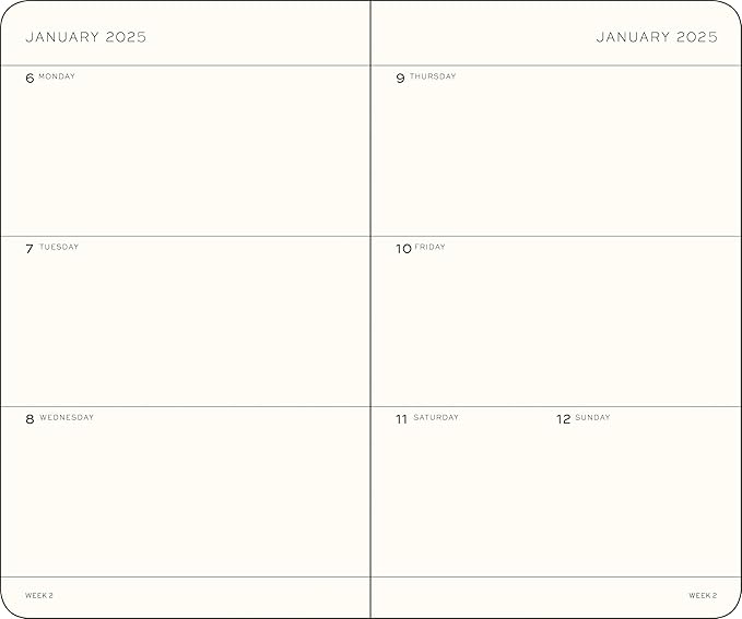 LEUCHTTURM1917 - Weekly Planner 2025, Hardcover, Pocket (A6), Sky (Jan 1 - Dec 31, 2025)