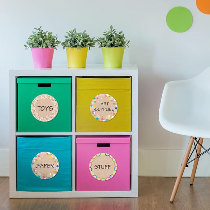 CTP Krafty Pop Colorful Kraft Cards 6" Cut-Outs Classroom Accents (Creative Teaching Press 10885)