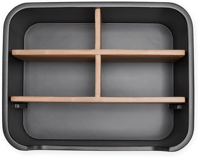 Stylish Desk Organizers and Remote Control Holders in Black, Pen Phone Holder Organizer, Multi-Purpose Caddy Storage Accessories for Office Desktop Coffee Table Bedside Nightstand