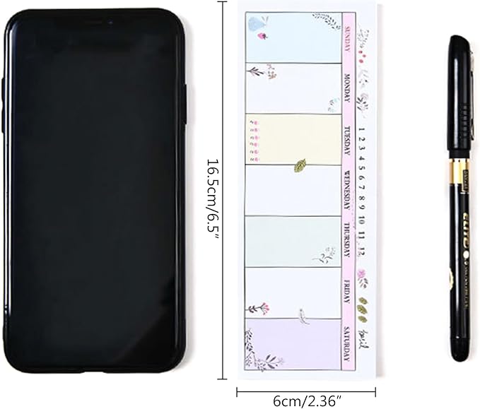 Quality Long Planner Notebook Weekly Planner Pads Random Patterns for Family Notepad & Calendar Organizers Weekly Planner