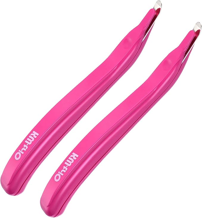 YOKIVE 2 Pcs Staple Remover, Office Magnetic Stapler Puller | Remove Staples Great for Office Home Desktop Accessories (Rose Red)