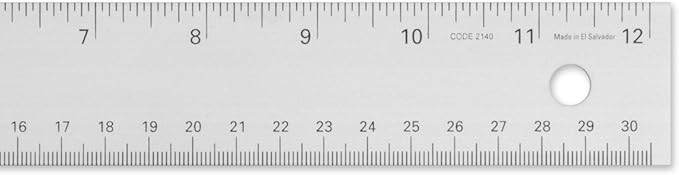 Alumicolor 12-inch Non Slip Standard Aluminum T-Square for Art Framing & Drafting, Silver