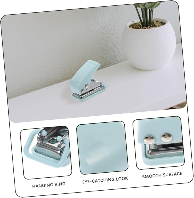 Punch Stapler Compact Desktop Stitcher for Home School and Office Use Convenient and Portable Design with Tail Hanging Ring for Adults