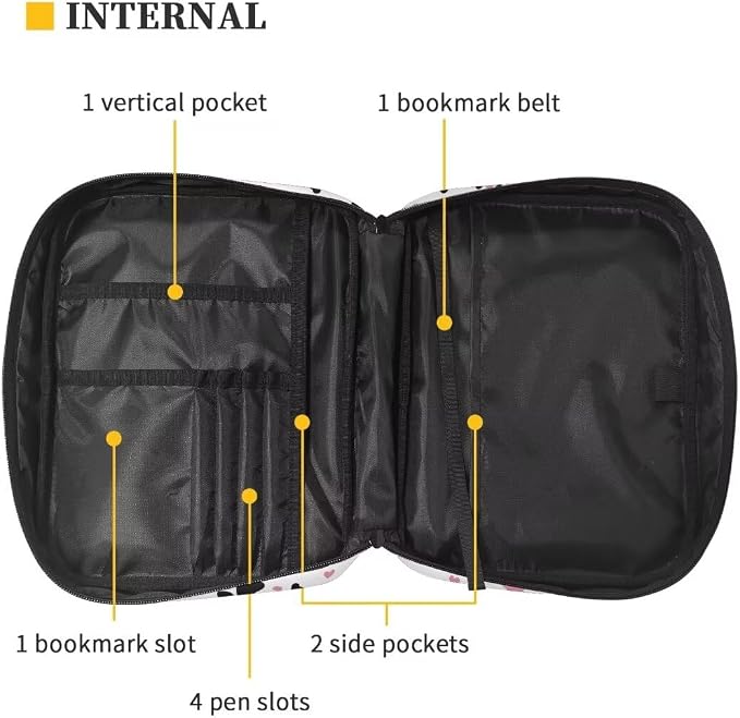Coldinair Dog Paw Bible Cover Case for Women,Carrying Book Cover Bible Holders with Handle and Zippered Pocket,Fits for Standard/Large Size Bible