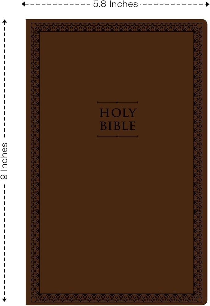 Personalized NIV Holy Bible Custom Engraved | Includes Name on Lower Right Corner of Faux Leather Cover | Custom Gift for Christian & Religious Celebrations (Brown | Medium Print, NIV)