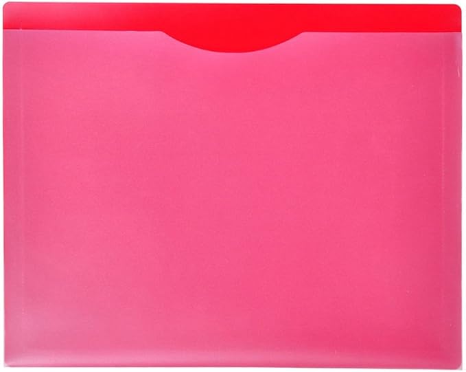 Waterproof Poly File Folders with Top Tab, Letter Size, Single Colors, 10pcs Pack