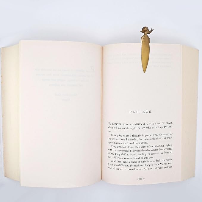 BLBMH Metal Bookmarks Birthday Gifts Unique Valentine's Day Teacher Appreciation Gifts for Women Men Readers Book Lovers - Snail