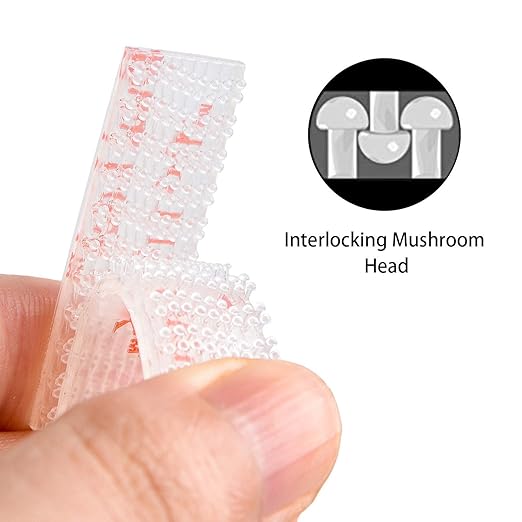 HSTECH EZ Pass/IPass/IZoom Toll Tag Mounting Kit - 4 Pcs (2 Sets) Reclosable Fastener Peel and Stick Adhesive Dual Lock Tape