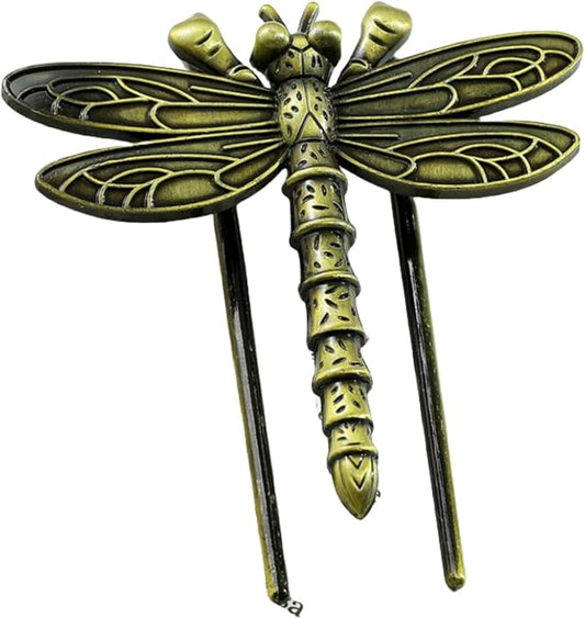 Bookmark,Dragonfly Metal Book Clip, Journal Clip, Book Page Holder Clip,Vintage Book Clips, Hold Journal Open While Writing and Free Your Hands, Gifts for Book Lovers, Readers, Writers (Dragonfly)
