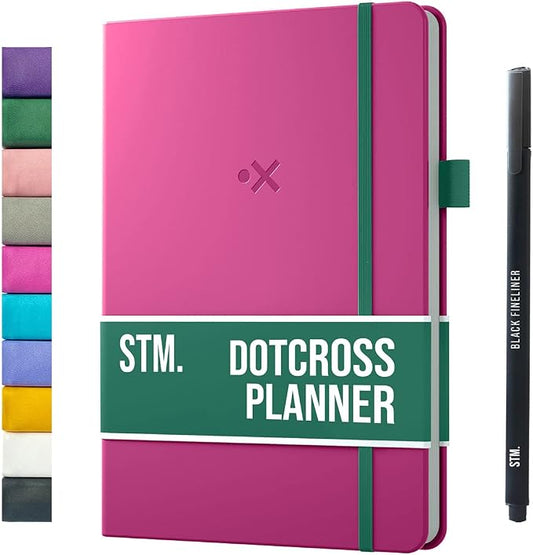 Daily Planner 2026 (Undated) | B5 Dotcross | Your All in One Day Organizer, At A Glance Weekly Agenda, Yearly Calendar Book | Planners for Personal, Professional, Academic & Work Goals and Schedule