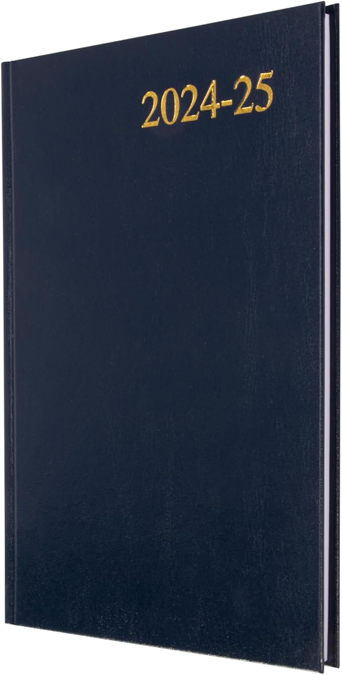 Collins Essential A5 Academic Year 2024-25 Week to View Diary - Dark Blue - Mid Year Academic Planner for Students and Teachers - ESSA53M.65-2425 - July 2024 to July 2025