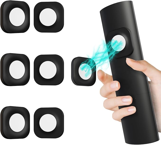 Magnetic Remote Control Holder Wall Mount Self-Adhesive, 6 Pack Upgraded Silicone Remote Organizer Storage Wall Holder for Home Office TV, Fan and Air Conditioner Remote Control 6 Black