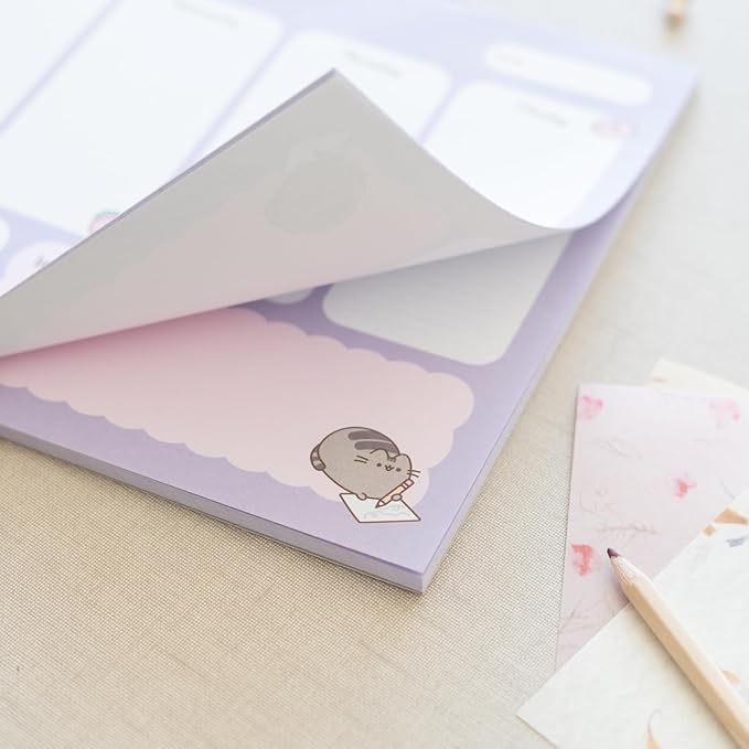 To Do List Notepad Pusheen Calendar A4 | Daily, Weekly Planner | ADHD Planner Pad | 54 Tear-Off Sheets 90 gsm | Pusheen Stationery | Improve Productivity | Task Planner
