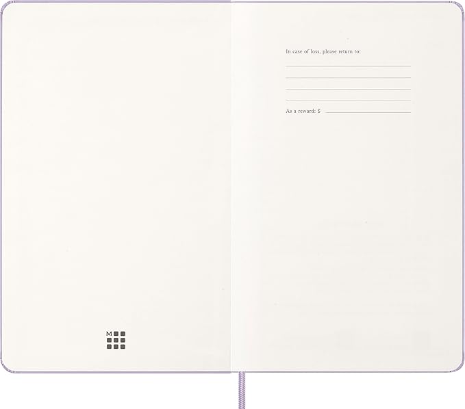 Moleskine Classic 12 Month 2026 Daily Planner, Hard Cover, Large (5" x 8.25"), Pastel Lilac, 400 pages