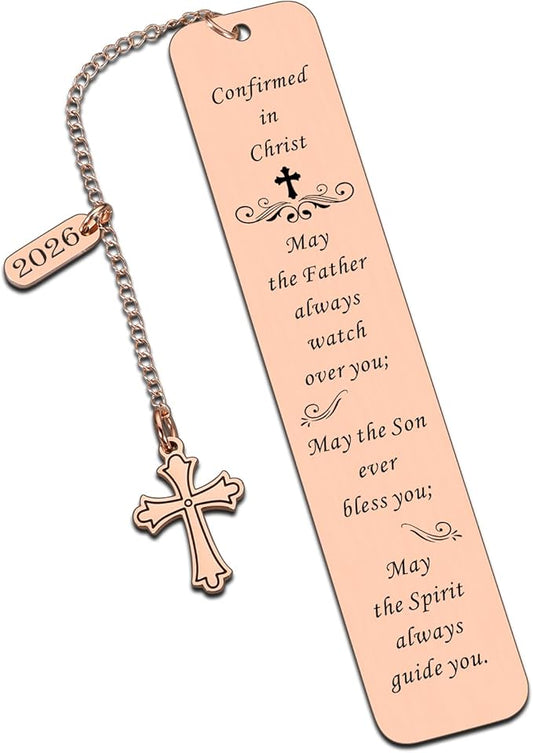 Confirmation Gifts for Teenage Girls Boys, Catholic Confirmation Gifts Bookmark for Teen Girls Boys, Confirmation Sponsor Gifts for Women Men, First Communion Gifts for Teens, Easter Gifts for Teens
