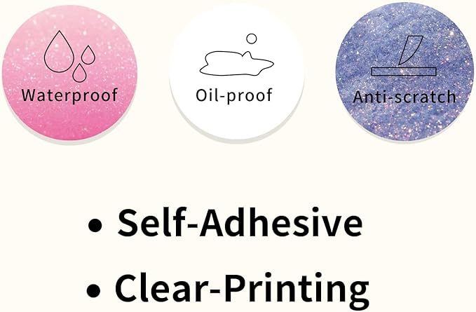STARLIBOO 2400PCS Thermal Labels, Thermal Printer Labels Round, 2 inch Direct Thermal Stickers use for Barcode, Shipping, Customized, Compatible with Rollo & Zebra & MUNBYN (4 Rolls)