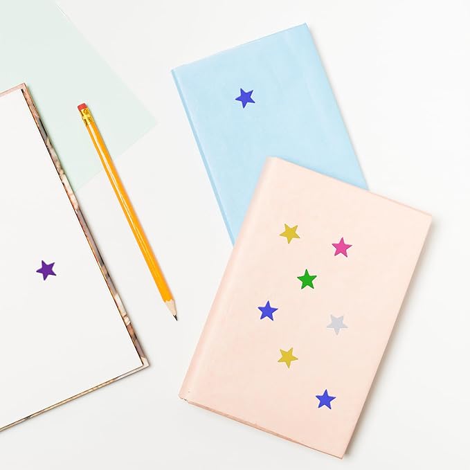 Hybsk 540 Counts Small Star Stickers for Reward 0.5 Inch Metallic Foil Teacher Cute Tiny Star Labels (Silver)