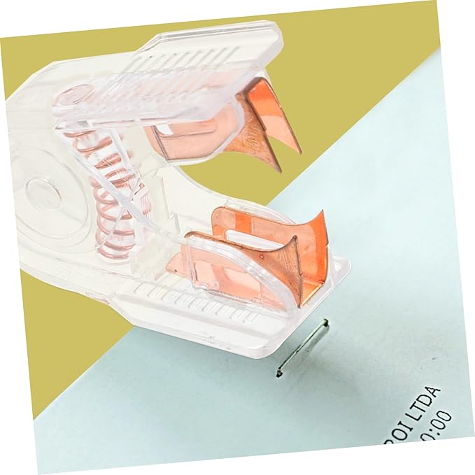 LALAFINA 2sets Cardboard Puncher and Stapler Remover Set Portable Office Staple Puller Design for Accurate Positioning and Efficient Task Completion