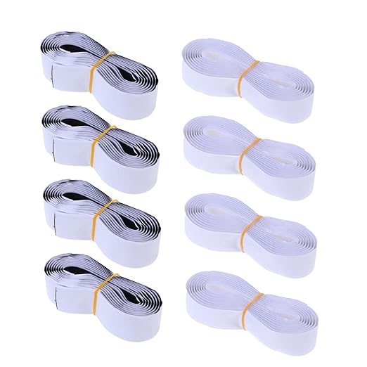 Lurrose 4set Heavy Duty Hook and Strips Double-Sided Self-Adhesive Tape for Mounting and Projects and Easy to Use Each