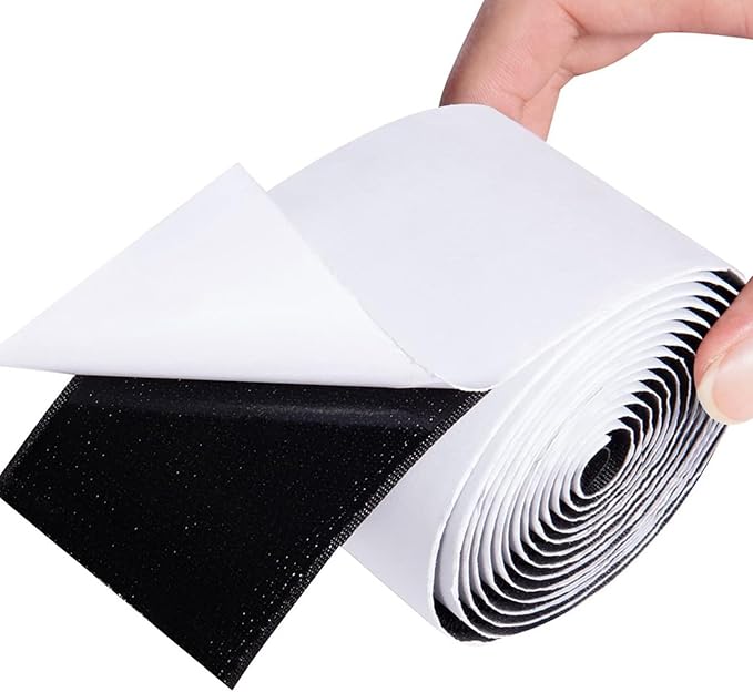 2Pcs Adhesive Hook and Loop Tape Wide Double Sided Sticky Back Hook Loop Fastener for Pedal Board Fastening Guitar Pedal Fixating
