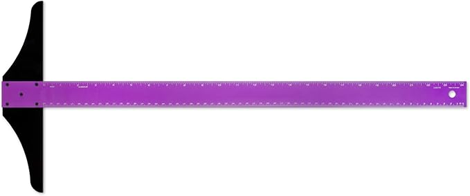 Alumicolor 24-inch Standard Aluminum T-Square for Art Framing & Drafting, Purple