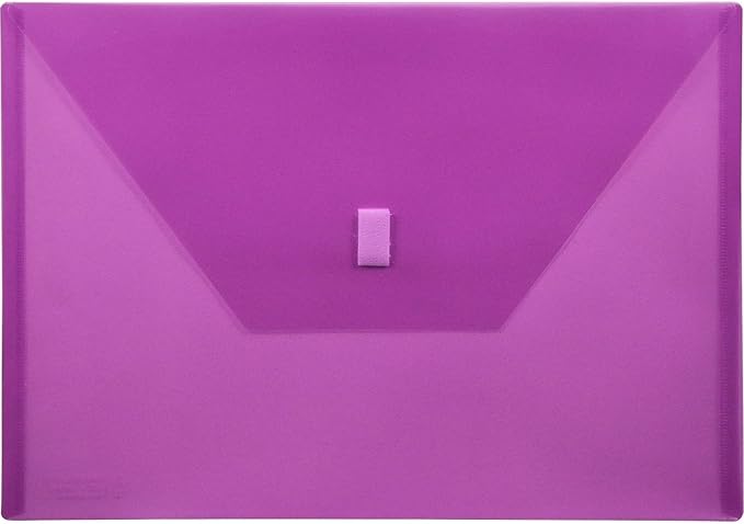 Lion Design-R-Line Poly Envelope, 9-3/8 x 13 Inches, Transparent Purple, 1 Envelope (22080-PR)