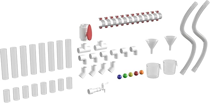 Classroom Essentials Commercial Grade 80 Piece Pipe Builder Set for Modular STEAM Wall Systems